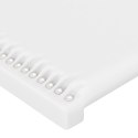 VidaXL Rama łóżka z zagłówkiem, biała, 140x200cm, obita sztuczną skórą