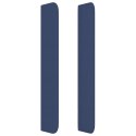VidaXL Zagłówek uszak, niebieski, 93x16x118/128 cm, tkanina