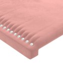 VidaXL Zagłówki do łóżka, 2 szt., różowy, 100x5x78/88 cm, aksamitny