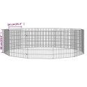 VidaXL 12-panelowa klatka dla królika, 54x60 cm, galwanizowane żelazo