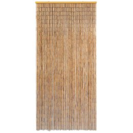 VidaXL Bambusowa kurtyna, zasłona na drzwi 90x200 cm
