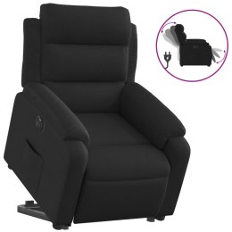 VidaXL Podnoszony fotel masujący, elektryczny, rozkładany, czarny