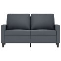 VidaXL Sofa 2-osobowa, ciemnoszary, 120 cm, tapicerowana aksamitem