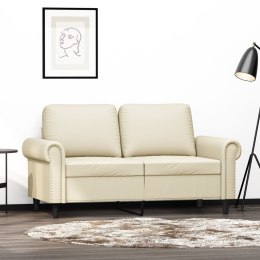 VidaXL 2-osobowa sofa, kremowy, 120 cm, sztuczna skóra