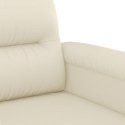 VidaXL 2-osobowa sofa, kremowy, 140 cm, sztuczna skóra