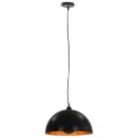 VidaXL Lampy sufitowe, 2 szt., czarno-złote, półkoliste, 40 cm, E27