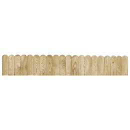 VidaXL Obrzeża ogrodowe, 3 szt., 120 cm, impregnowane drewno sosnowe