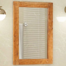 VidaXL Lustro łazienkowe, 50x70x2,5 cm, lite drewno akacjowe i szkło