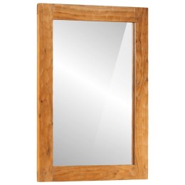VidaXL Lustro łazienkowe, 50x70x2,5 cm, lite drewno akacjowe i szkło