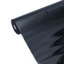 VidaXL Folia okienna statyczna, matowa, czarna, 90x2000 cm, PVC