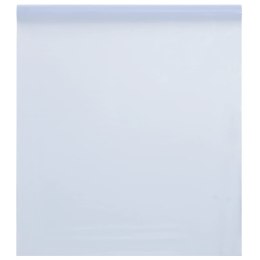 VidaXL Folia okienna statyczna, matowa, przezroczysta biała, 90x2000cm