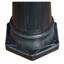 VidaXL Stojąca lampa ogrodowa 3-ramienna, 215 cm, ciemnozielona/czarna