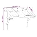 VidaXL Zadaszenie nad drzwi, 150x100x100 cm, lite drewno sosnowe