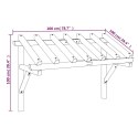 VidaXL Zadaszenie nad drzwi, 200x100x100 cm, lite drewno sosnowe