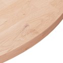 VidaXL Okrągły blat do stolika, Ø80x2,5 cm, surowe drewno dębowe