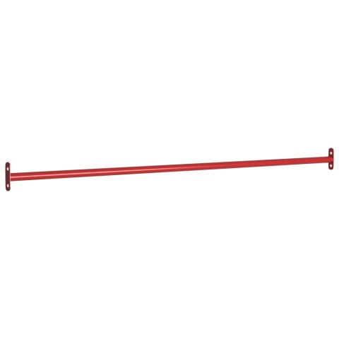 VidaXL Przykręcany drążek prosty, 125 cm, stalowy, czerwony