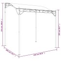 VidaXL Zadaszenie, kolor taupe, 2x2,3 m, 180 g/m², tkanina i stal