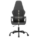 VidaXL Masujący fotel gamingowy, moro-czarny, sztuczna skóra