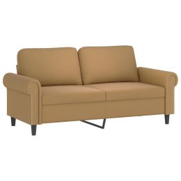 VidaXL Sofa 2-osobowa, brązowa, 140 cm, tapicerowana aksamitem