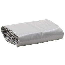 VidaXL Plandeka, szara, 5x6 m, 650 g/m²