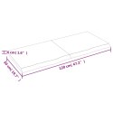 VidaXL Półka, 120x50x(2-4) cm, surowe lite drewno dębowe