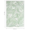 VidaXL Dywan zewnętrzny, zielony, 140 x 200 cm, PP