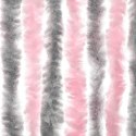 VidaXL Zasłona przeciwko owadom, srebrno-różowa, 100x230, szenilowa