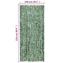 VidaXL Zasłona przeciwko owadom, zielono-biała, 100x230 cm, szenil