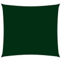 VidaXL Żagiel przeciwsłoneczny, tkanina Oxford, kwadrat, 6x6 m, zieleń