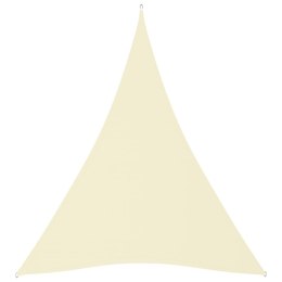 VidaXL Żagiel ogrodowy, tkanina Oxford, trójkątny, 4x5x5 m, kremowy