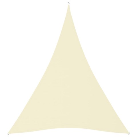 VidaXL Żagiel ogrodowy, tkanina Oxford, trójkątny, 4x5x5 m, kremowy