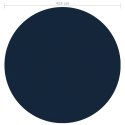 VidaXL Pływająca folia solarna z PE na basen, 455 cm, czarno-niebieska