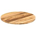 VidaXL Blat stołu, Ø 90x2,5 cm, okrągły, surowe lite drewno mango