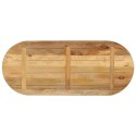 VidaXL Blat stołu, 110x40x3,8 cm, owalny, surowe drewno mango