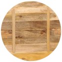 VidaXL Blat stołu, Ø 70x2,5 cm, okrągły, surowe lite drewno mango
