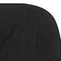 VidaXL Obrotowe krzesło biurowe, czarne, tapicerowane aksamitem