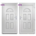 VidaXL Drzwi zewnętrzne, białe, 88x190 cm, PVC