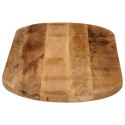 VidaXL Blat stołu, 140x50x2,5 cm, owalny, lite surowe drewno mango