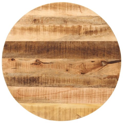 VidaXL Blat stołu, Ø 70x3,8 cm, okrągły, surowe lite drewno mango
