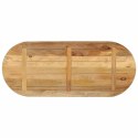 VidaXL Blat stołu, 100x40x3,8 cm, owalny, surowe drewno mango