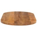 VidaXL Blat stołu, 100x40x2,5 cm, owalny, lite drewno mango