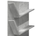 VidaXL Regał ścienny z 4 półkami, szarość betonu, 33x16x90 cm