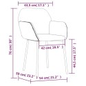 VidaXL Krzesła stołowe, 2 szt., ciemnozielone, obite aksamitem