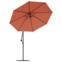 VidaXL Zamienne pokrycie parasola ogrodowego, kolor terakota, 350 cm