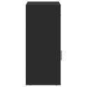 VidaXL Szafka, czarna, 56,5x39x90 cm, materiał drewnopochodny