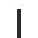 VidaXL Linka żeglarska, czarna jednolita, 14 mm, 25 m, polipropylen