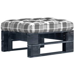 VidaXL Ogrodowy stołek z palet, impregnowane na czarno drewno sosnowe