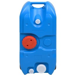 VidaXL Turystyczny pojemnik na wodę, na kółkach, 40 L, niebieski