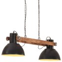 VidaXL Industrialna lampa wisząca, 25 W, czarna, 109 cm, E27