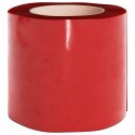VidaXL Kurtyna paskowa, czerwona, 200 mm x 1,6 mm, 25 m, PVC